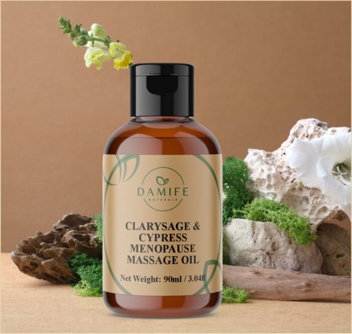 CLARY SAGE & CYPRESS MENOPAUSE MASSAGE OIL - Image 1