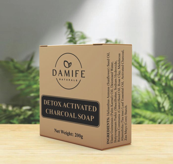 DETOX ACTIVATED CHARCOAL NATURAL BAR SOAP - Image 1