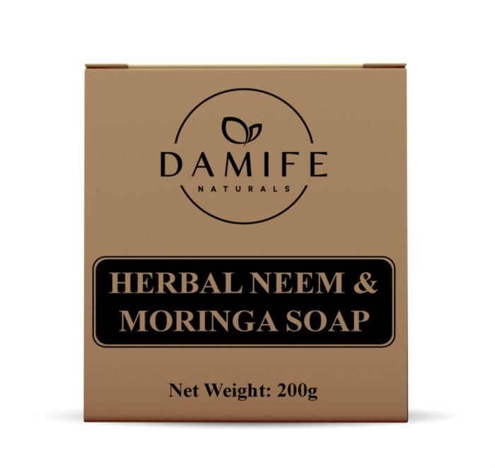 Herbal Neem + Moringa Natural Bar Soap - Image 2