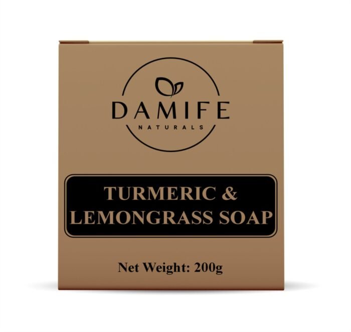 TURMERIC + LEMONGRASS NATURAL BAR SOAP - Image 2
